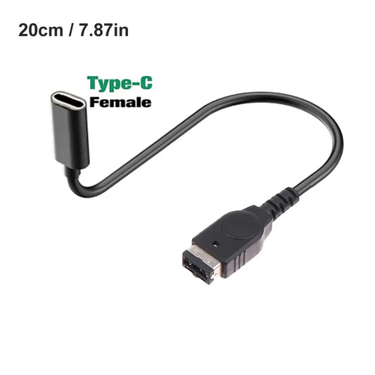 USB Type-C Fast Charging Cord Adapter Game Console Charger Cable For SP/ GBA/GameBoy/DS Game Console Cable Accessories