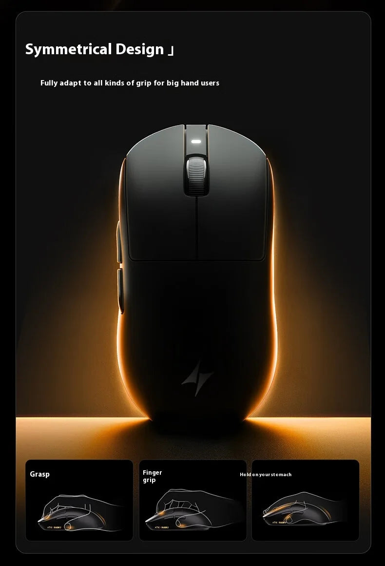 ATK A9 Ultra Wireless Gaming Mouse A9/A9 SE/A9 Plus/A9 Pro Tri Mode 8K 53g Lightweight E-sports Gaming Mouse PC Custom Accessory