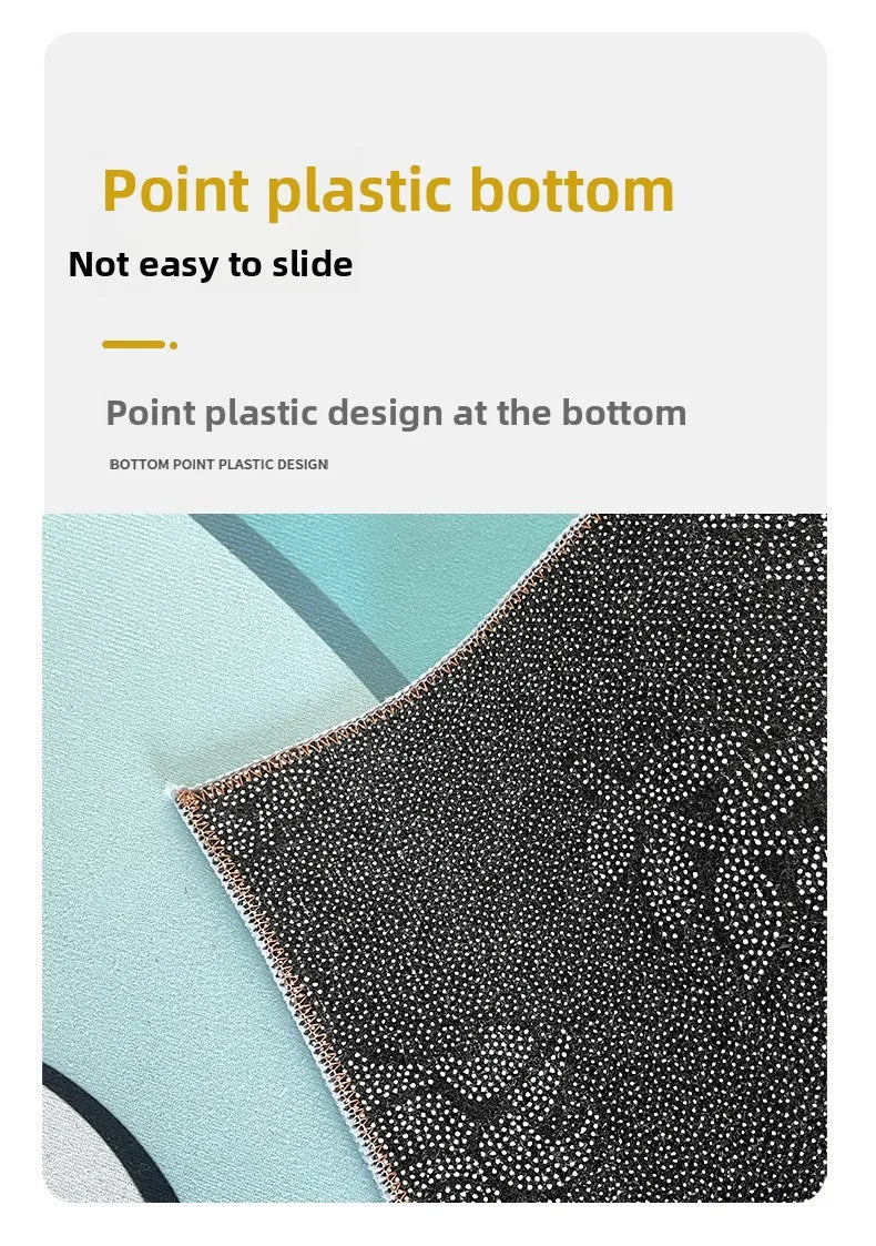 Cyberpunk Honeycomb Carpet, Cartoon Printed Game Mat, Large Gamer Decor, Fragmented Design, Non Slip Indoor Floor Rug