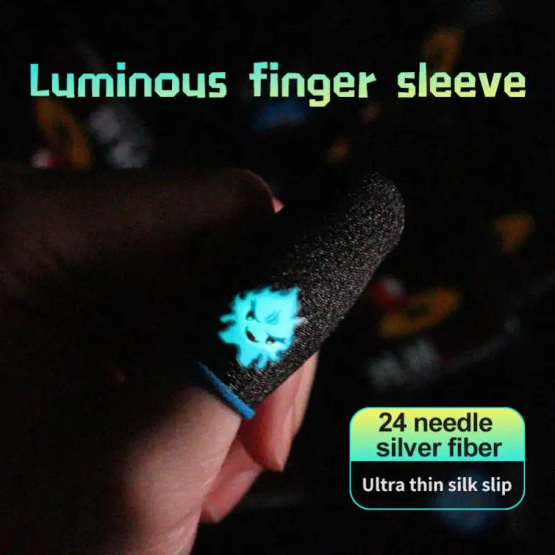 Finger Sleeves Gaming Controller for PUBG Mobile Phone Game Sweatproof Sensitive Touch Screen Fingertips Cover Gloves