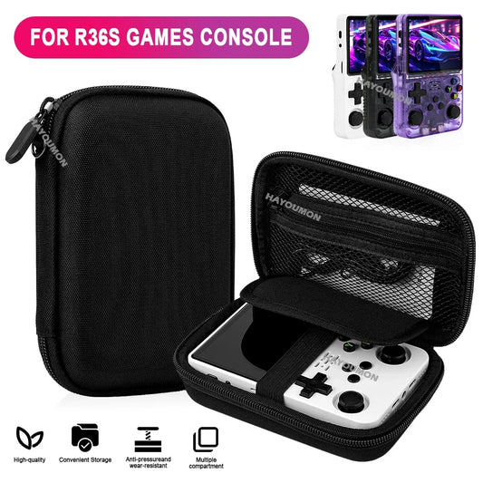 For R36S R35S Game Console Storage Bag EVA Hard Portable Protective Case Scratch-resistant Anti-fall Protector Game Accessories
