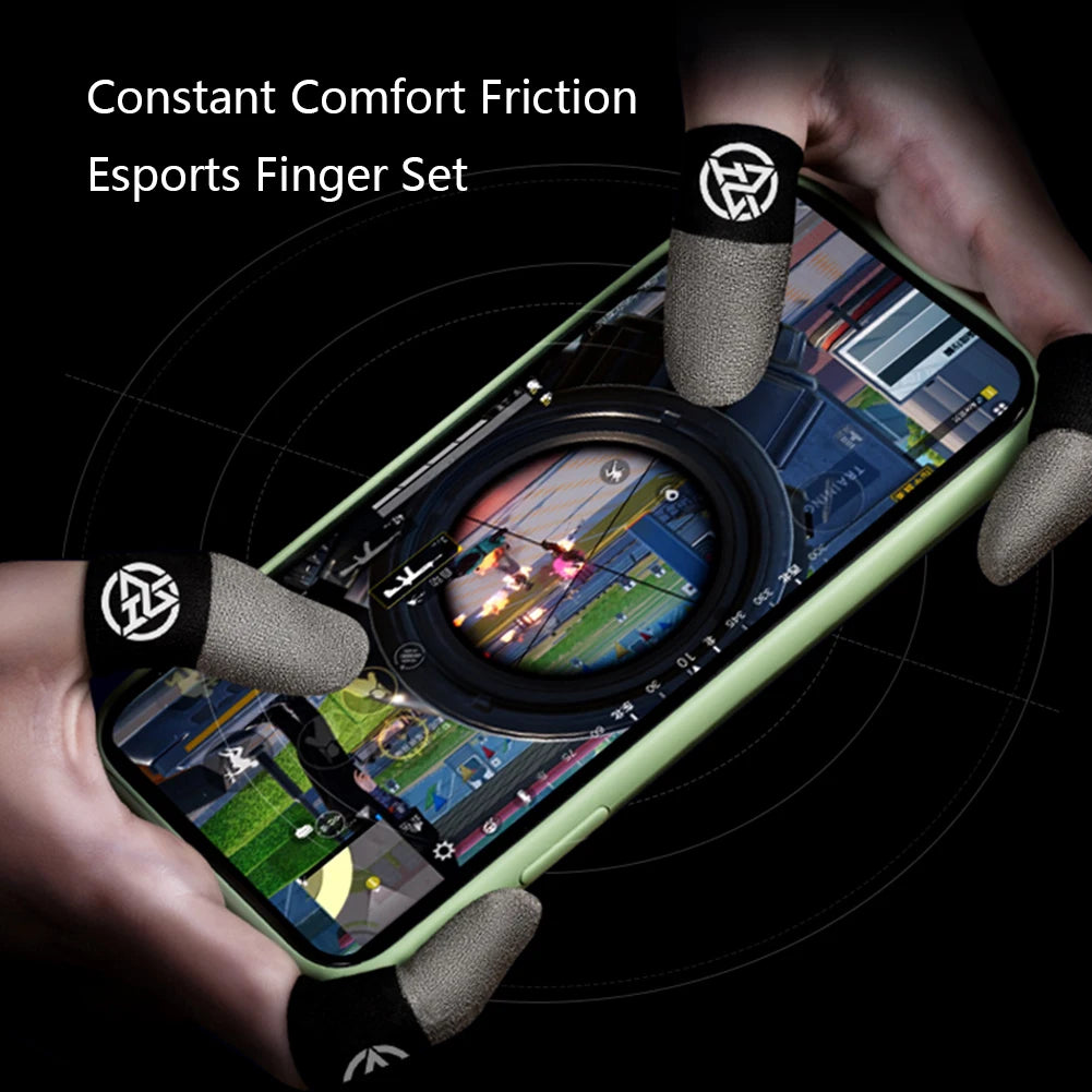 1-6Pairs Game Finger Sleeve For PUBG Luminous Sweatproof Anti-slip Touch Screen Finger Sleeve Breathable Gaming Finger Cover