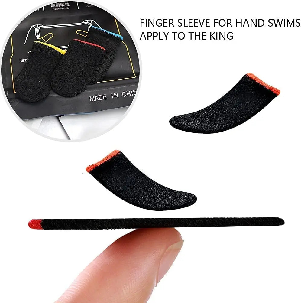 20PCS Finger Sleeve For PUBG Mobile Game Seamless Anti-Sweat Breathable Finger Sleeve Gloves Sensitive Touch Screen Gaming