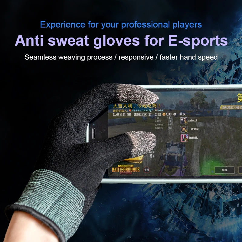1/3/5SETS Thumb Sleeve Gloves Sweat Proof Sensitive Accessories For Gamer Touch Screen Fingertips Gloves Cover Breathable