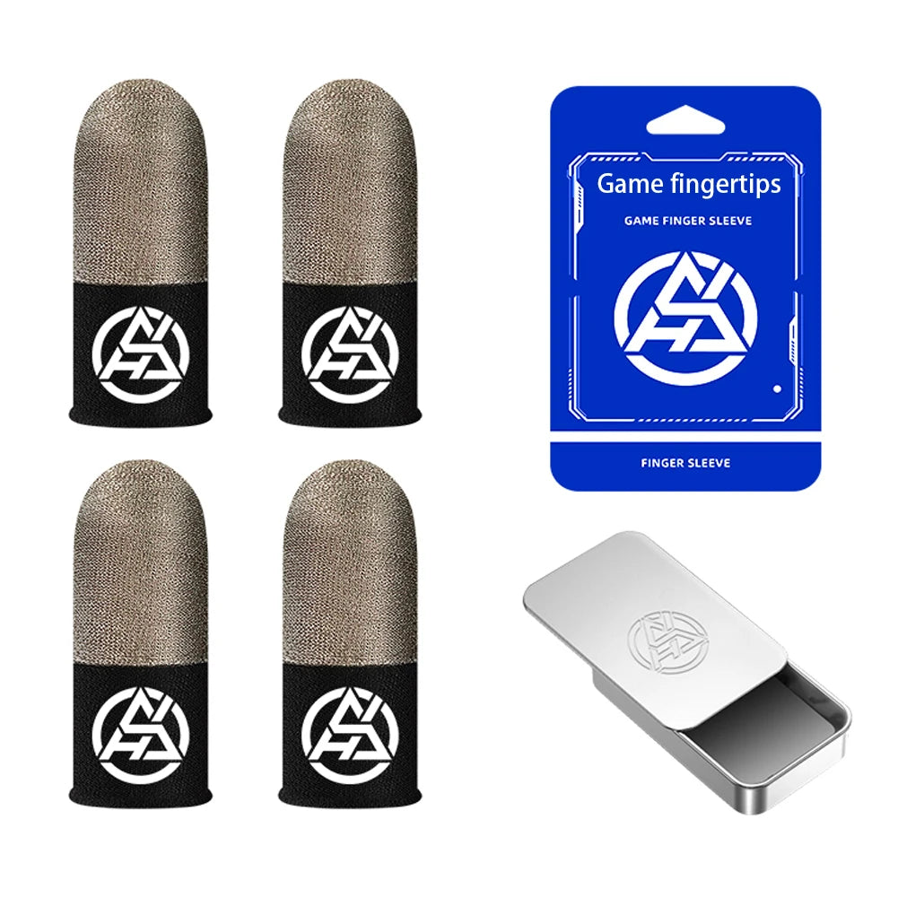 1-6Pairs Game Finger Sleeve For PUBG Luminous Sweatproof Anti-slip Touch Screen Finger Sleeve Breathable Gaming Finger Cover