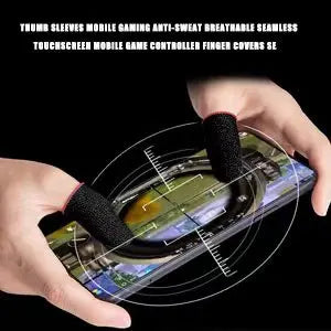 20PCS Finger Sleeve For PUBG Mobile Game Seamless Anti-Sweat Breathable Finger Sleeve Gloves Sensitive Touch Screen Gaming
