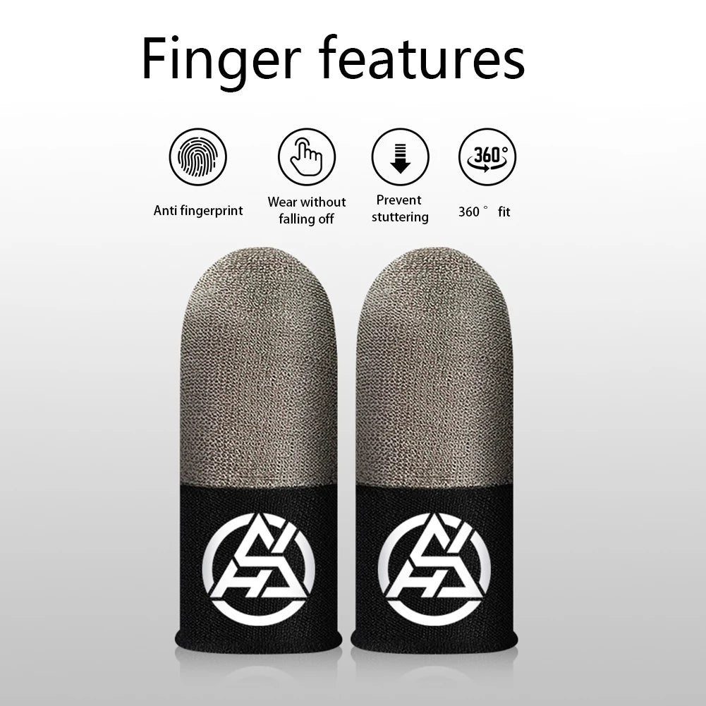 1-6Pairs Game Finger Sleeve For PUBG Luminous Sweatproof Anti-slip Touch Screen Finger Sleeve Breathable Gaming Finger Cover