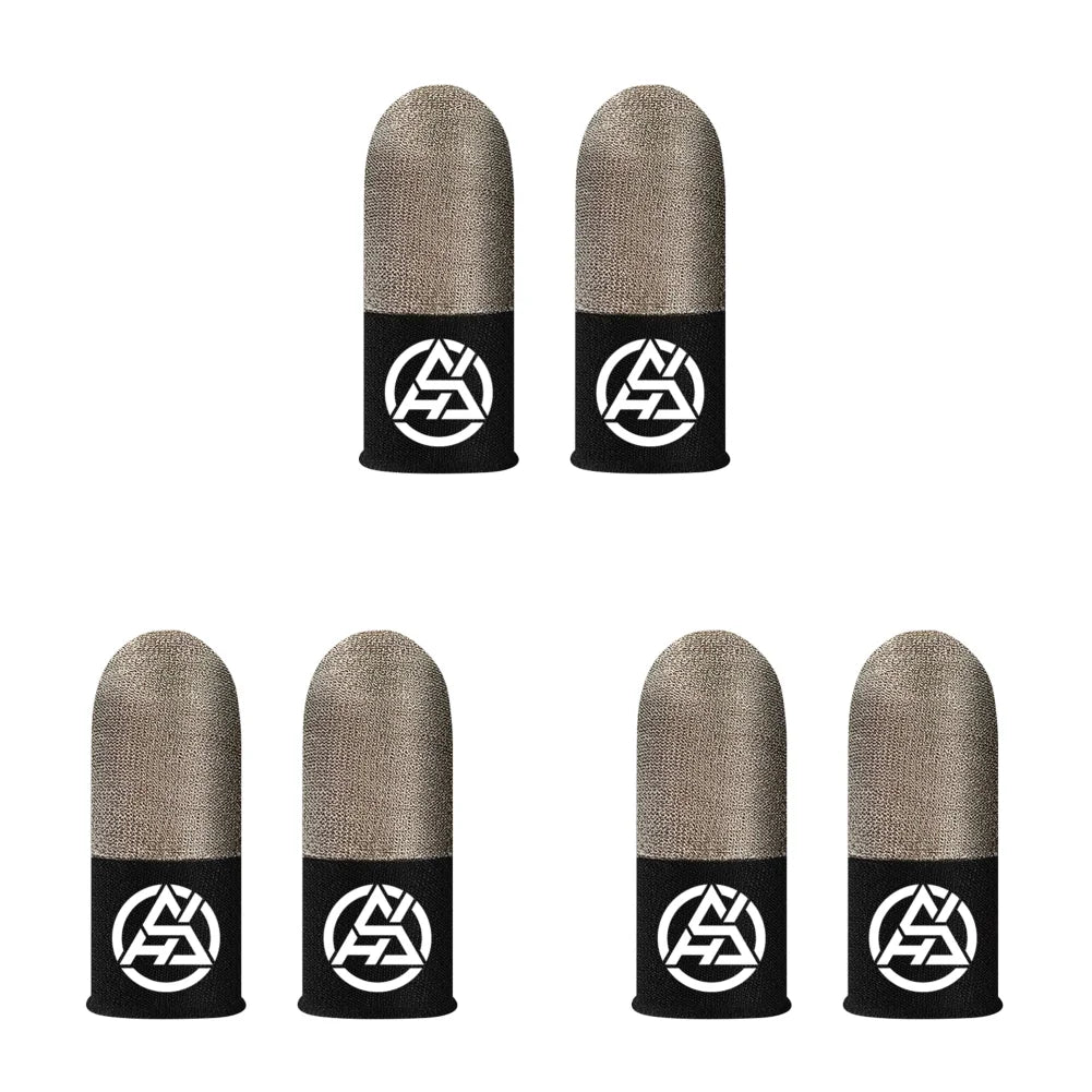 1-6Pairs Game Finger Sleeve For PUBG Luminous Sweatproof Anti-slip Touch Screen Finger Sleeve Breathable Gaming Finger Cover