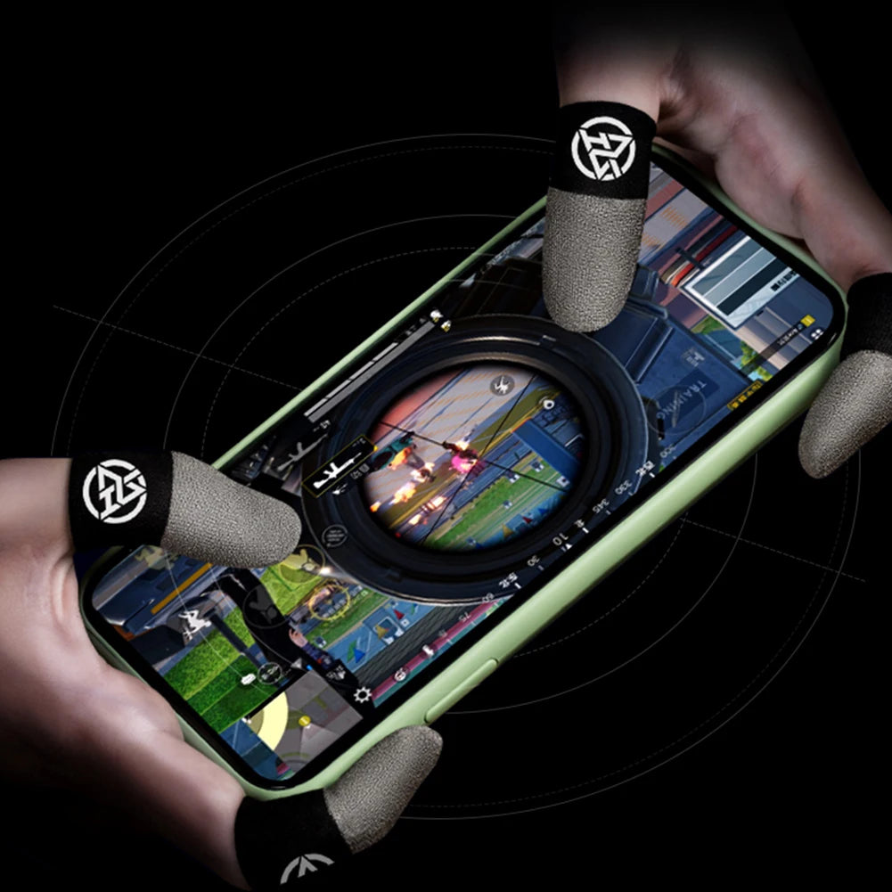 1-6Pairs Game Finger Sleeve For PUBG Luminous Sweatproof Anti-slip Touch Screen Finger Sleeve Breathable Gaming Finger Cover