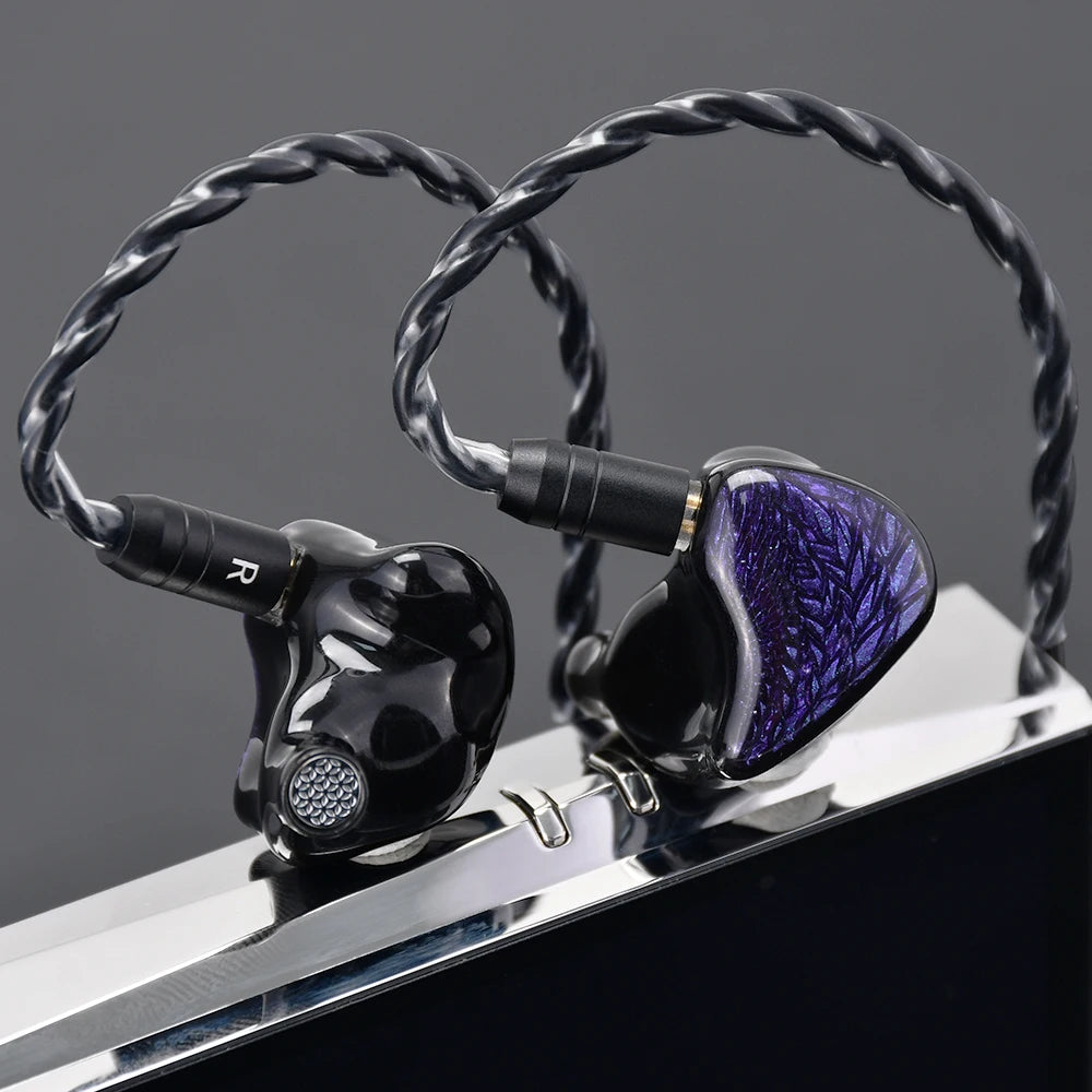 Celest Wyvern Black Type-C In Ear Earphone Monitor With Microphone Hifi Music Headphone IEMs Wired Gaming Earbuds For Gif
