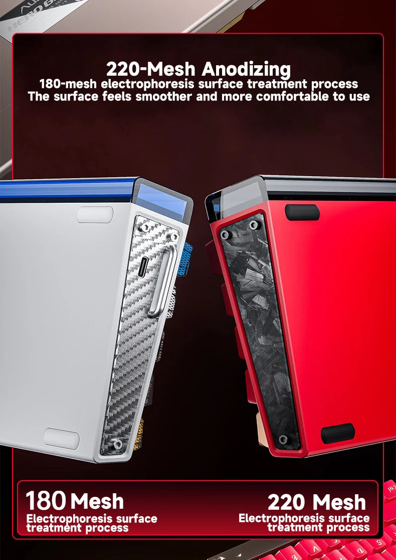 AULA HERO68 HE Ultra/pro Magnetic Switch Gaming Keyboard Full CNC Aluminum Case Rapid Trigger 8kHz Rate of Return RGB