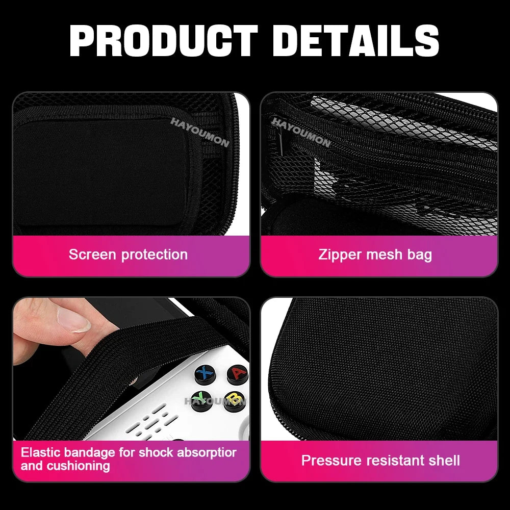 For R36S R35S Game Console Storage Bag EVA Hard Portable Protective Case Scratch-resistant Anti-fall Protector Game Accessories