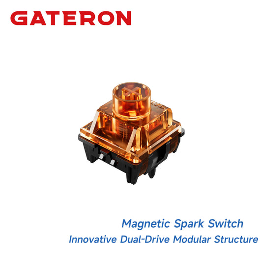 GATERON Magnetic Spark series switch, Linear, Freely setting pre-travel, Hall Sensor Effect for Magnetic Keyboard Gaming Office
