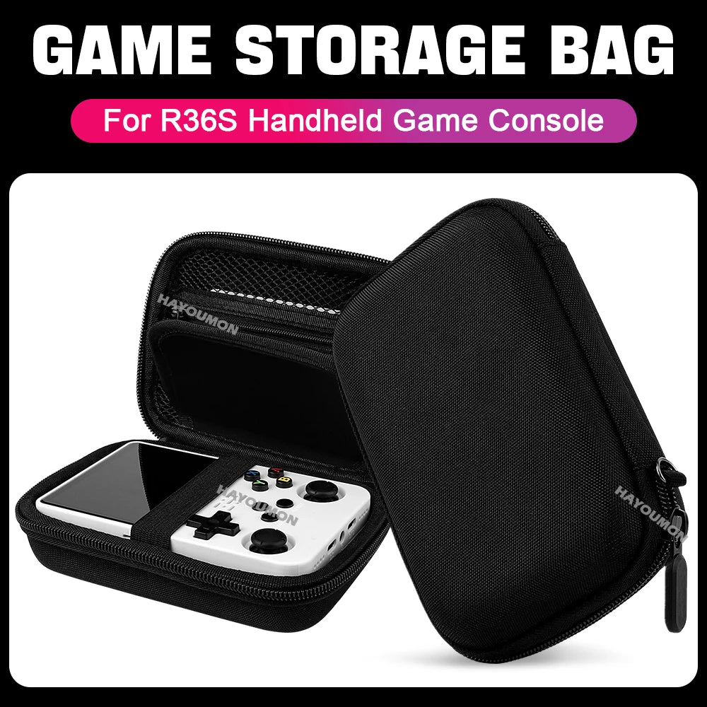 For R36S R35S Game Console Storage Bag EVA Hard Portable Protective Case Scratch-resistant Anti-fall Protector Game Accessories
