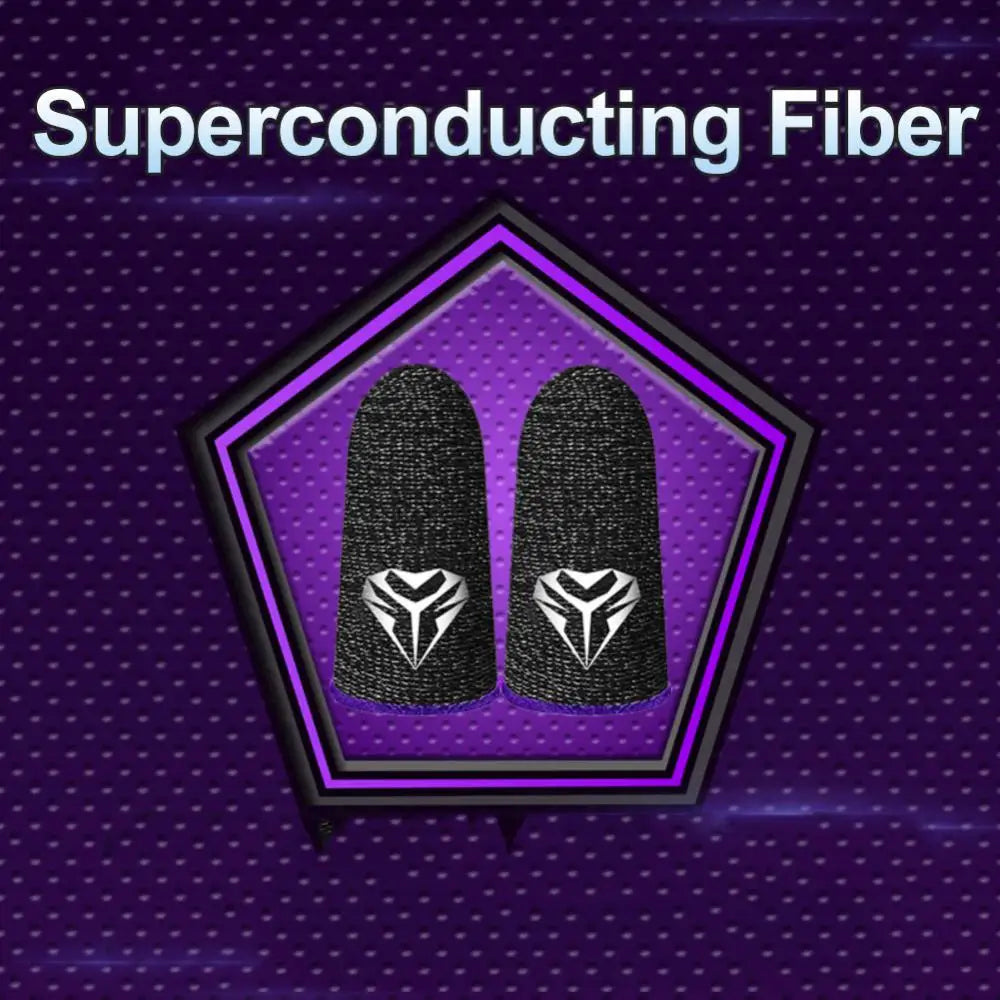 For PUBG Gaming Finger Sleeve Luminous Fingertips Cover Anti-slip Breathable Finger Cots Thumb Gloves For Mobile Game