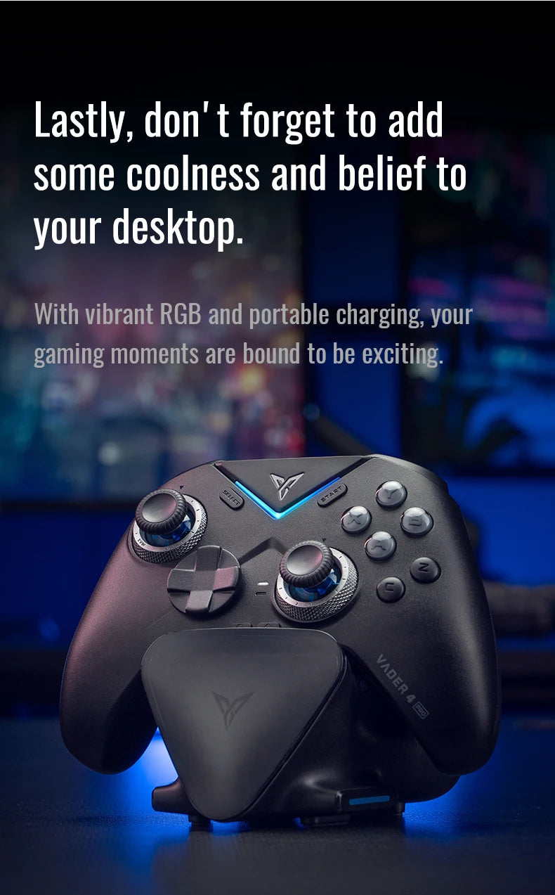 Flydigi Vader 4 Pro Gaming Controller, Force-switchable Tirgger Support, For PC/NS/Mobile/TV Box, PC Gamer PS