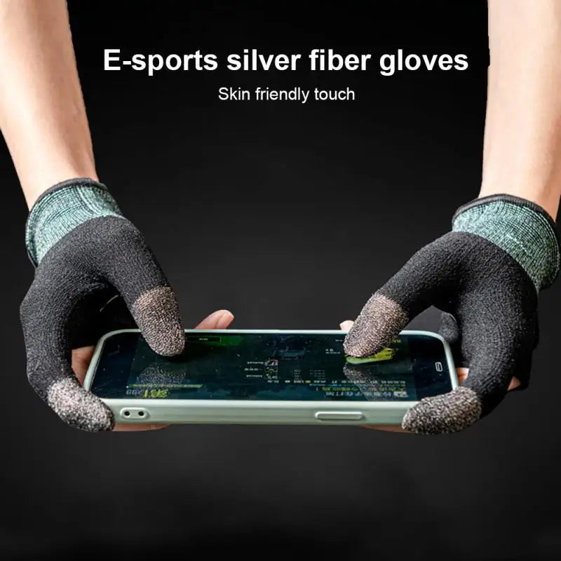 1/3/5SETS Thumb Sleeve Gloves Sweat Proof Sensitive Accessories For Gamer Touch Screen Fingertips Gloves Cover Breathable
