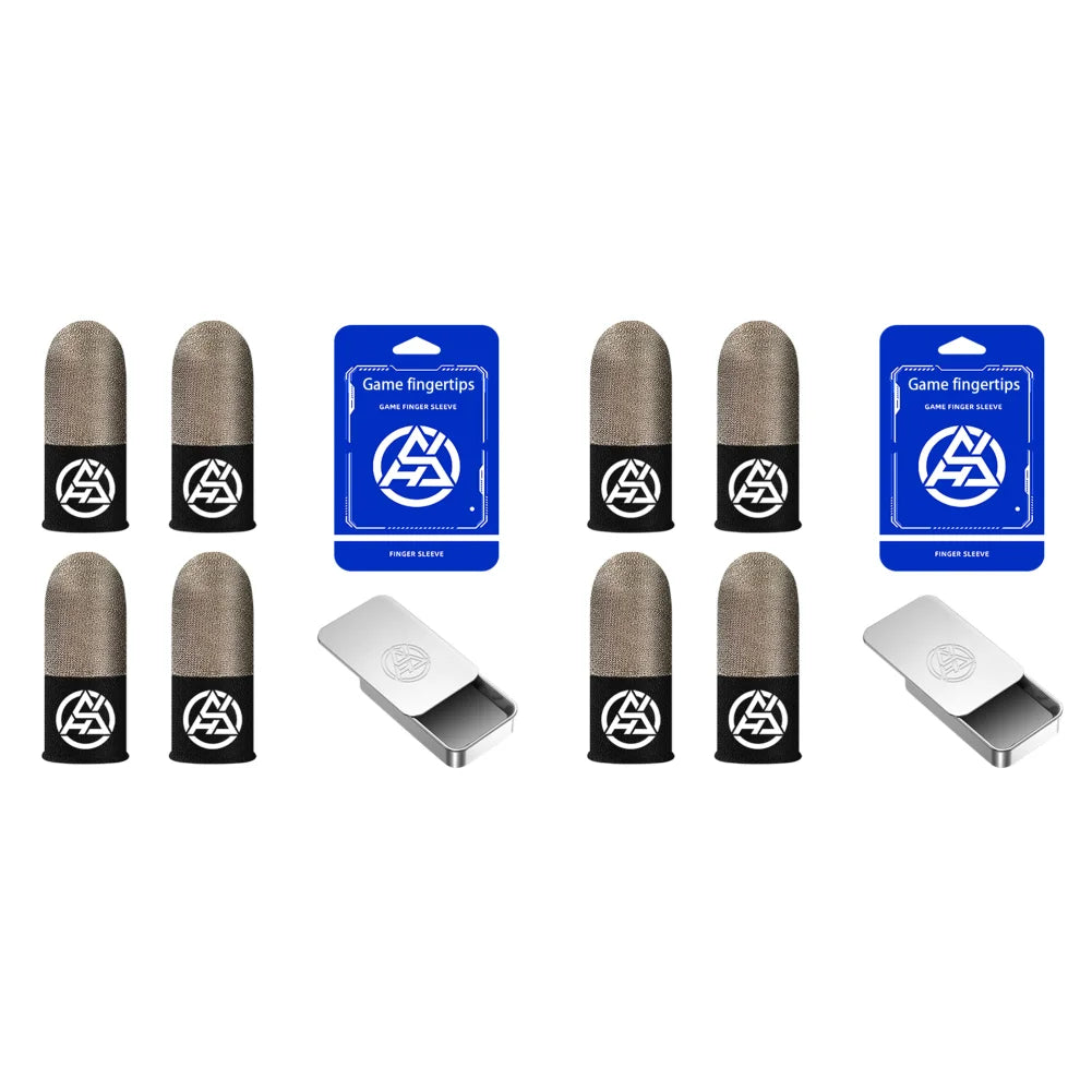 1-6Pairs Game Finger Sleeve For PUBG Luminous Sweatproof Anti-slip Touch Screen Finger Sleeve Breathable Gaming Finger Cover