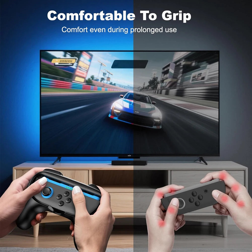 2PCS Hand Grip Kit for Switch 2 Console Joy-Con Controller Grip Stand Joystick Holder Bracket For NS Switch 2 Accessories