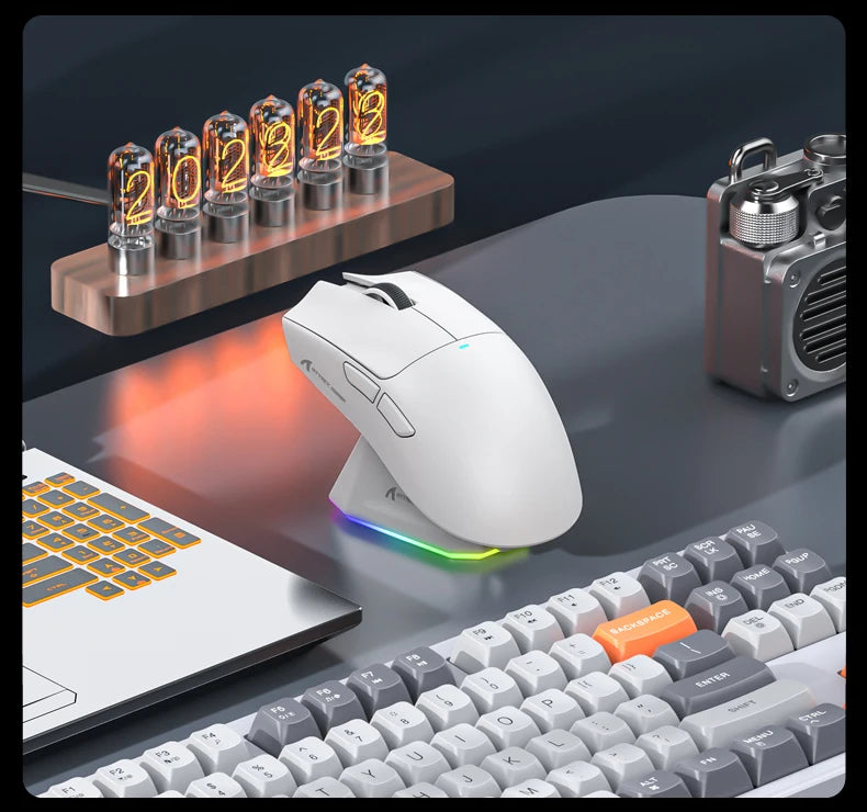 Attack Shark X11 Wireless Mouse,Tri-Mode Connection 2.4GHz/Wired/Bluetooth PAW3311 22000DPI 400IPS RGB PC Gaming Mouse