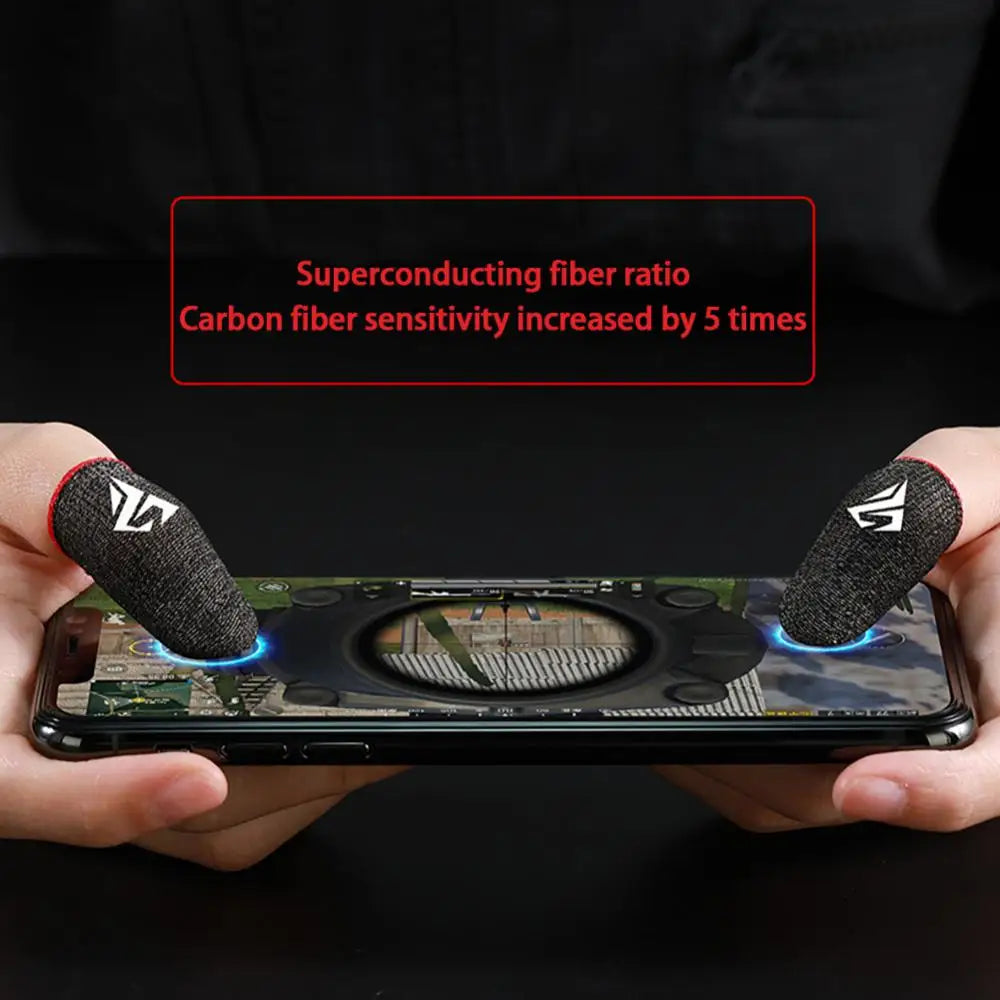 20Pcs Mobile Game Fingertip Gloves Sweatproof Anti-slip Touch Screen Finger Sleeve Breathable Gaming Fingertip Cover For Gamer