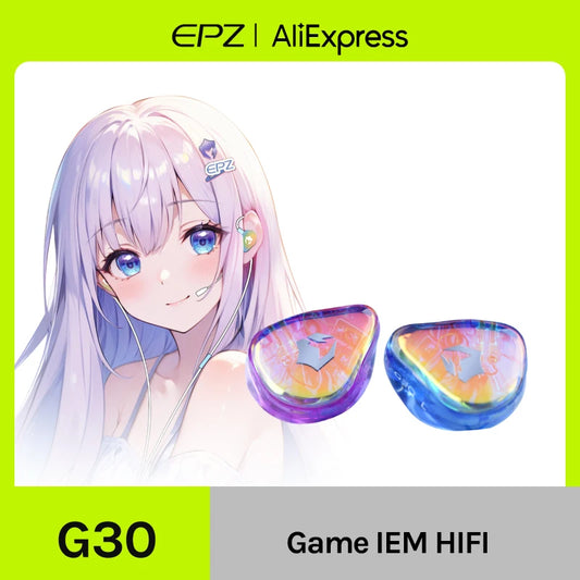 EPZ G30 Wired Earphones HIFI Music IEM In Ear Headphones Gaming Headset  Type-C 1.7MM/3.5MM ENC Noise Cancelling Custom Tuning