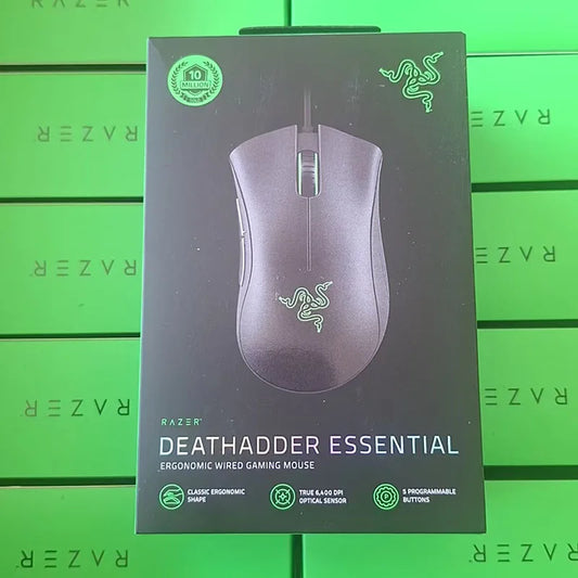 Razer DeathAdder Essential Wired Gaming Mouse / Wired Mice 6400DPI 5 Independently Buttons For Laptop PC Gamer