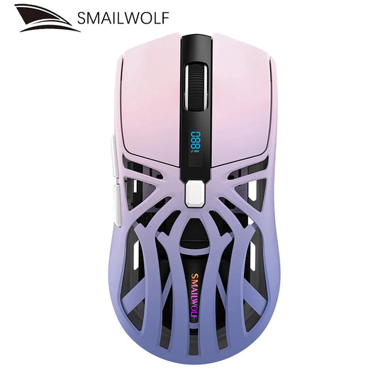 Smailwolf RS8 1000Hz Bluetooth mouse, three-mode connection, lightweight macro gaming mouse notebook computer hollow mouse