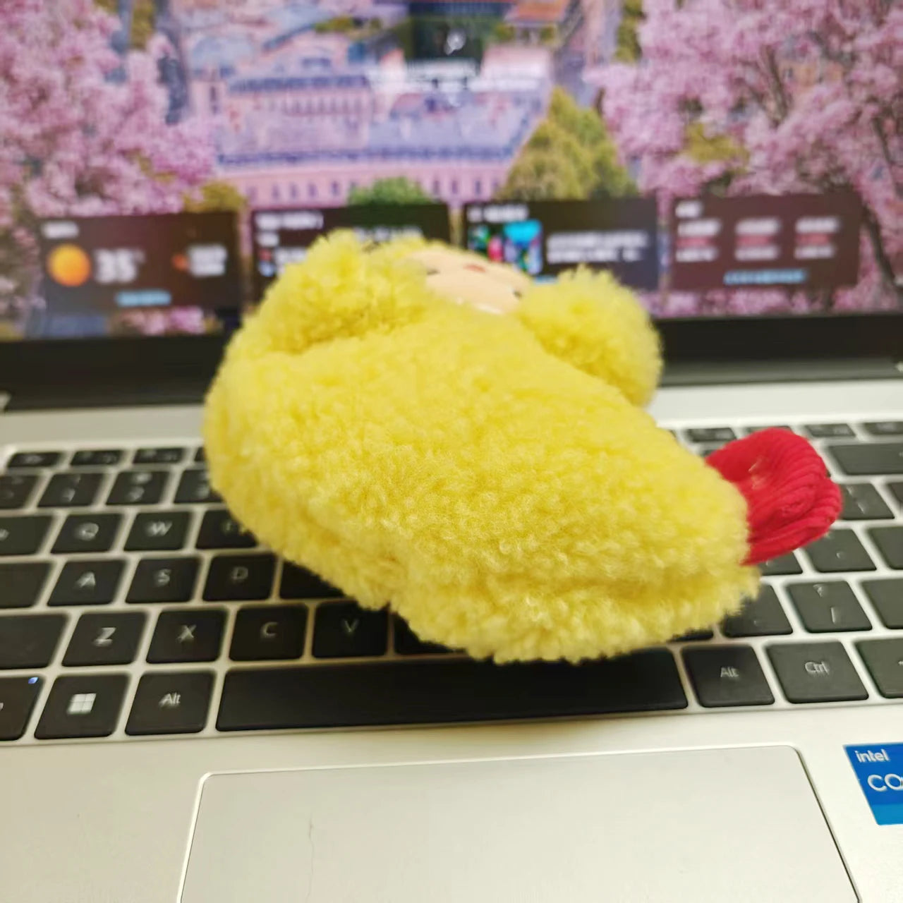 100% Original Tempura Shrimp Earphone Bag Plush Toy Pendant Toy Key Bag