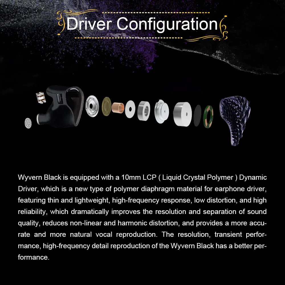 Celest Wyvern Black Type-C In Ear Earphone Monitor With Microphone Hifi Music Headphone IEMs Wired Gaming Earbuds For Gif