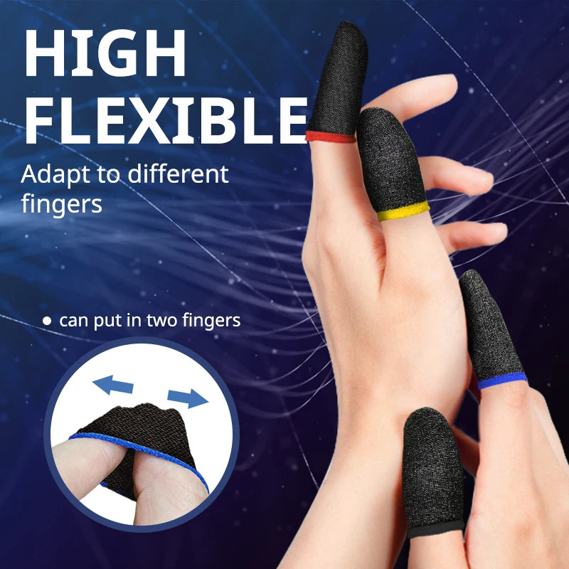 20/40pcs Gaming Finger Cover Game Controller Suitable For PUBG LOL Anti Sweat Scratch Touch Screen Game Finger Thumb Cover Glove