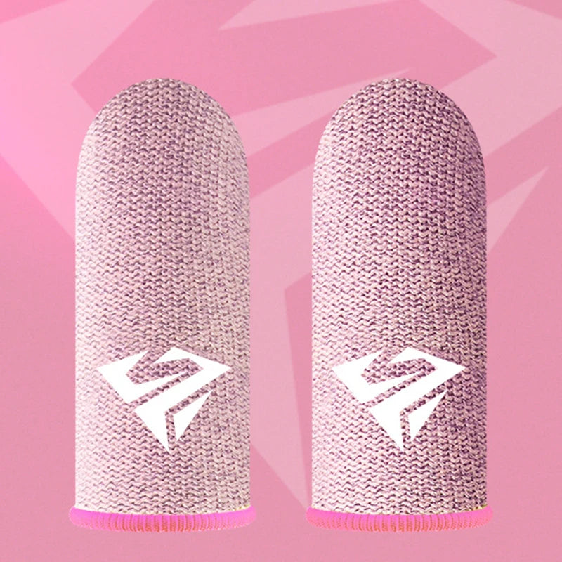 2x Mobile Game Fingertip Gloves Gamer Sweatproof Anti-slip Touch Screen Finger Sleeve Breathable Gaming Finger Cover Sweat-proof