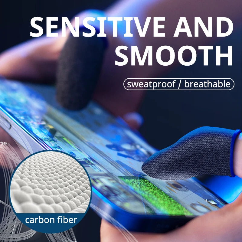 20/40pcs Mobile Game Fingertip Glove Sweatproof Anti-slip Touch Screen Finger Sleeve Breathable Gaming Fingertip Cover For Gamer