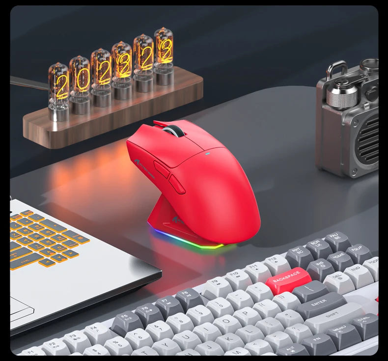 Attack Shark X11 Wireless Mouse,Tri-Mode Connection 2.4GHz/Wired/Bluetooth PAW3311 22000DPI 400IPS RGB PC Gaming Mouse
