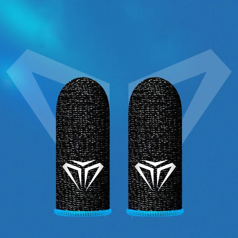 2x Mobile Game Fingertip Gloves Gamer Sweatproof Anti-slip Touch Screen Finger Sleeve Breathable Gaming Finger Cover Sweat-proof