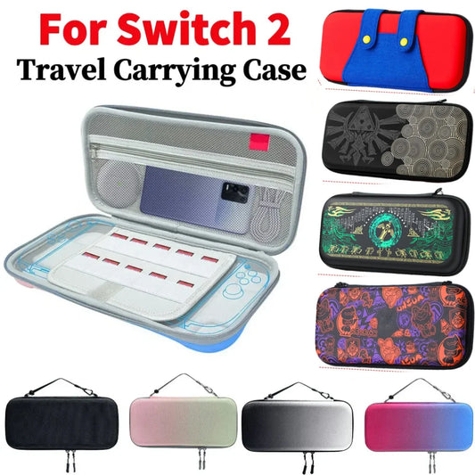 Travel Carrying Case For Nintendo Switch 2 EVA Hard Shell Shockproof Storage Bag Protective Bag Pouch for NS 2 Console Accessory
