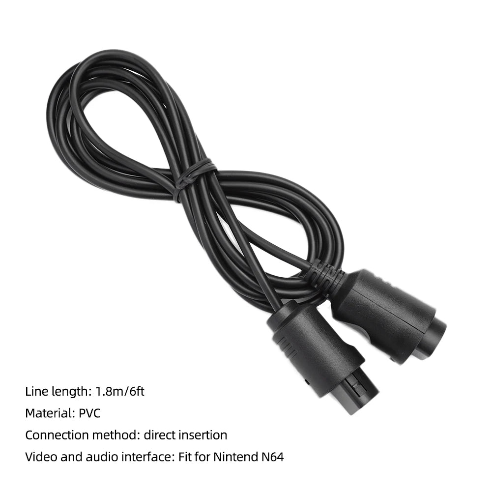Controllers Extension Cable Cords Extender Lead Gaming Cable Fit for Nintend N64