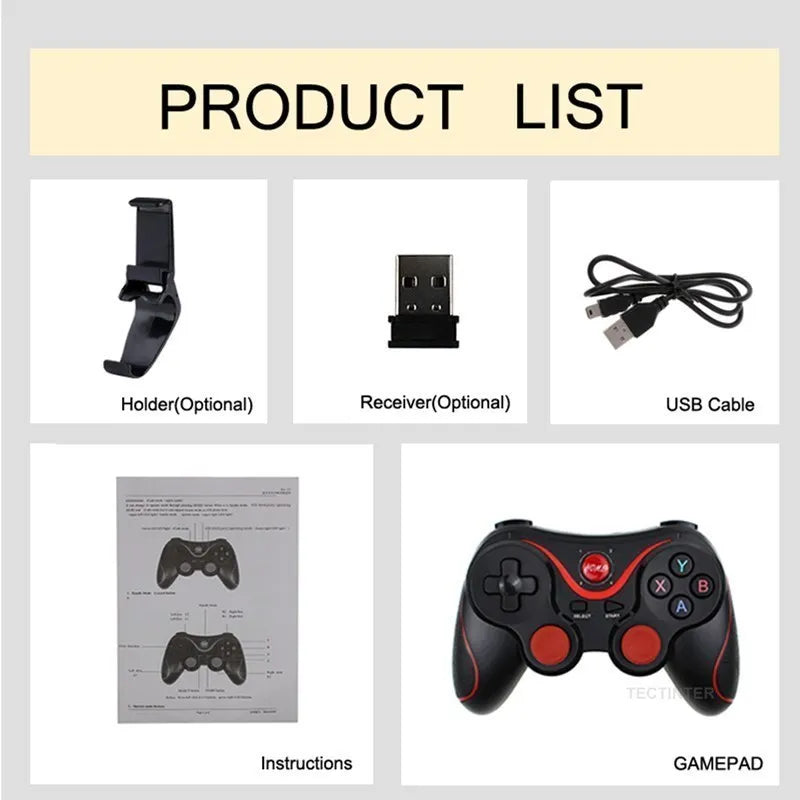 Terios T3 X3 Wireless Joystick Gamepad PC Game Controller for PS3/IOS Phone/TV Box For Nintendo Switch Accessories