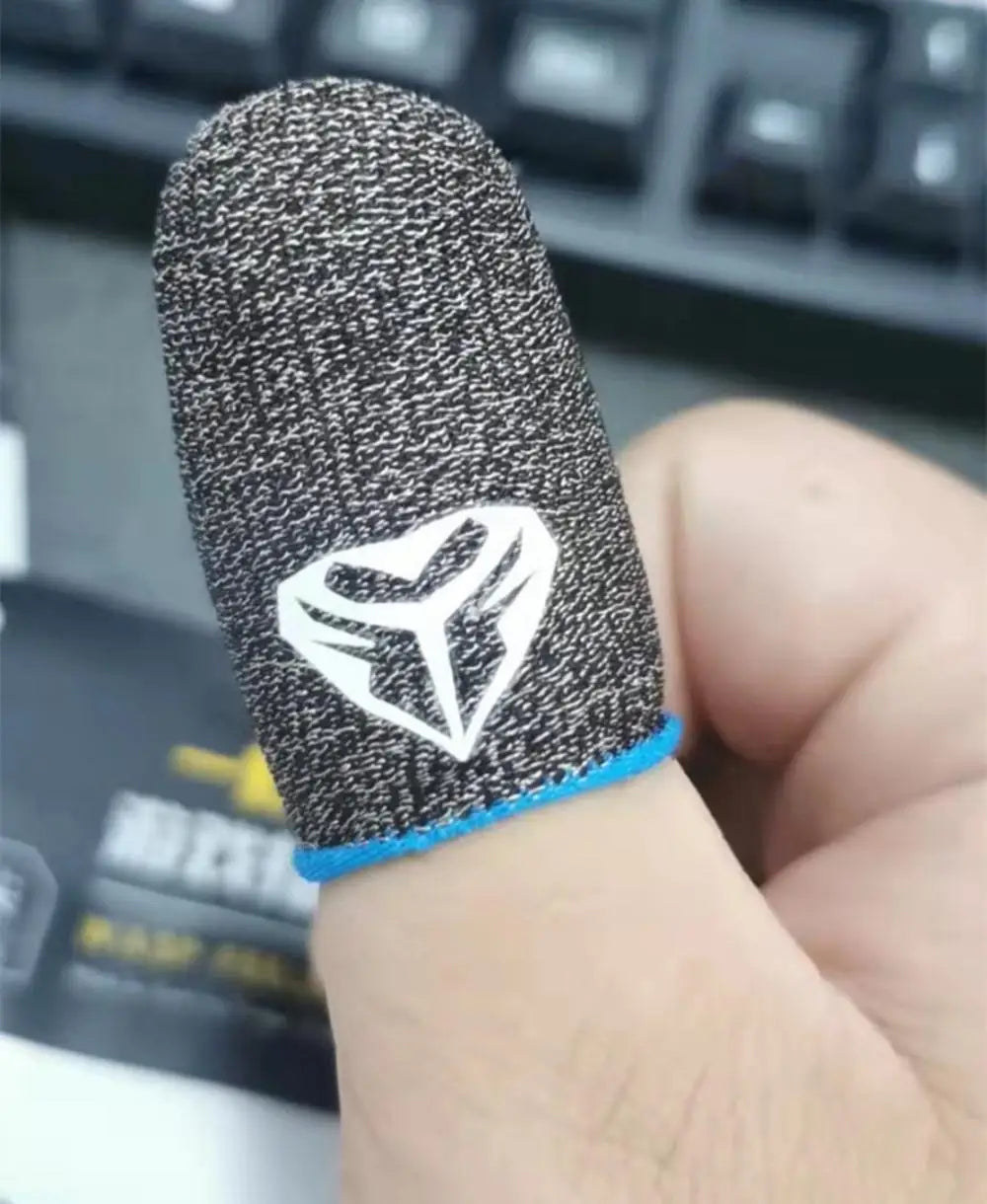 For PUBG Gaming Finger Sleeve Luminous Fingertips Cover Anti-slip Breathable Finger Cots Thumb Gloves For Mobile Game