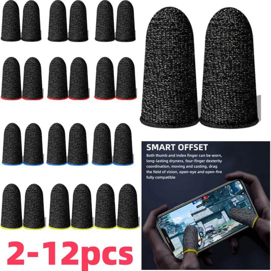 Gaming Finger Sleeve Breathable Fingertips Mobile Games Touch Screen Finger Cots Cover Sensitive Mobile Touch Gaming Accessories