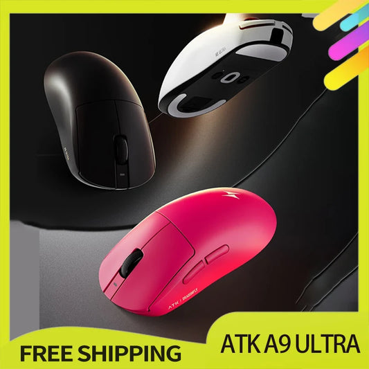 ATK A9 Ultra Wireless Gaming Mouse A9/A9 SE/A9 Plus/A9 Pro Tri Mode 8K 53g Lightweight E-sports Gaming Mouse PC Custom Accessory