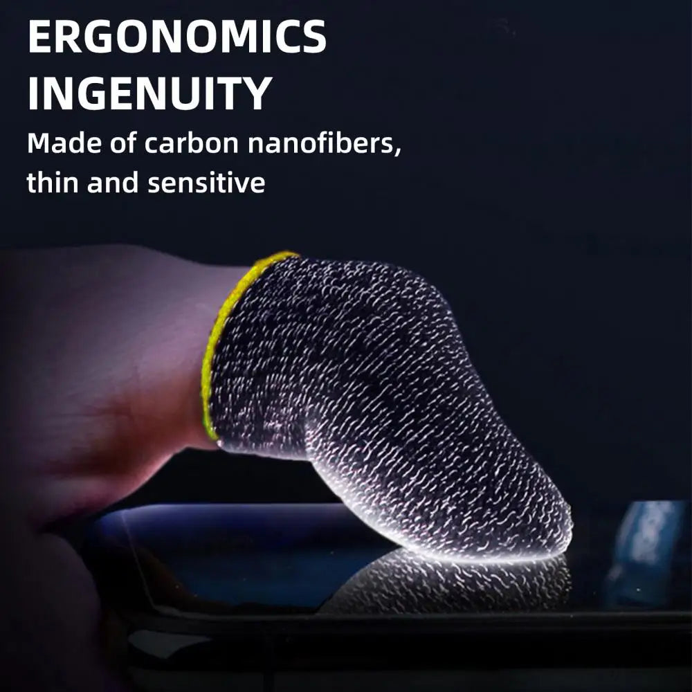 Gaming Finger Sleeve Breathable Fingertips Mobile Games Touch Screen Finger Cots Cover Sensitive Mobile Touch Gaming Accessories