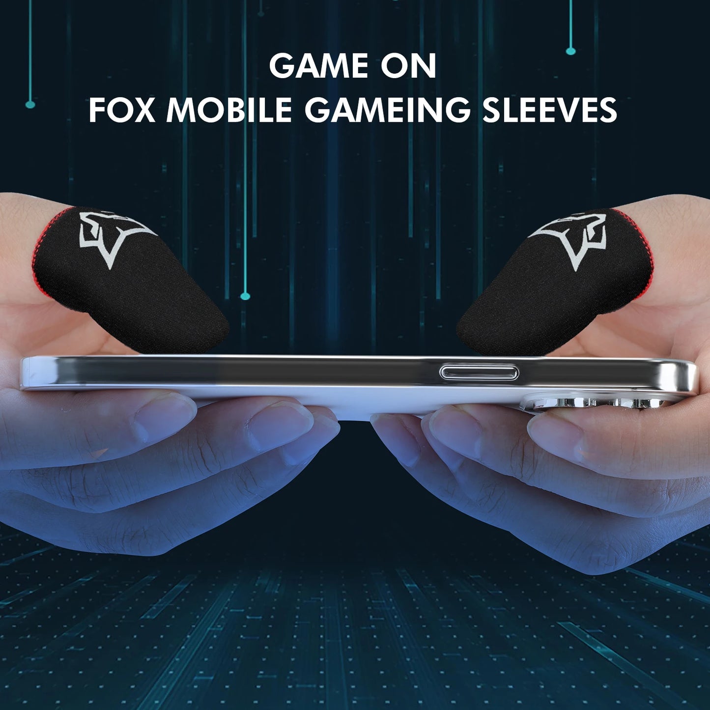 Pubg Gaming Sarafox V6 Finger Sleeve Flexible Glass Fiber Finger Gloves for pubg thumb sleeves