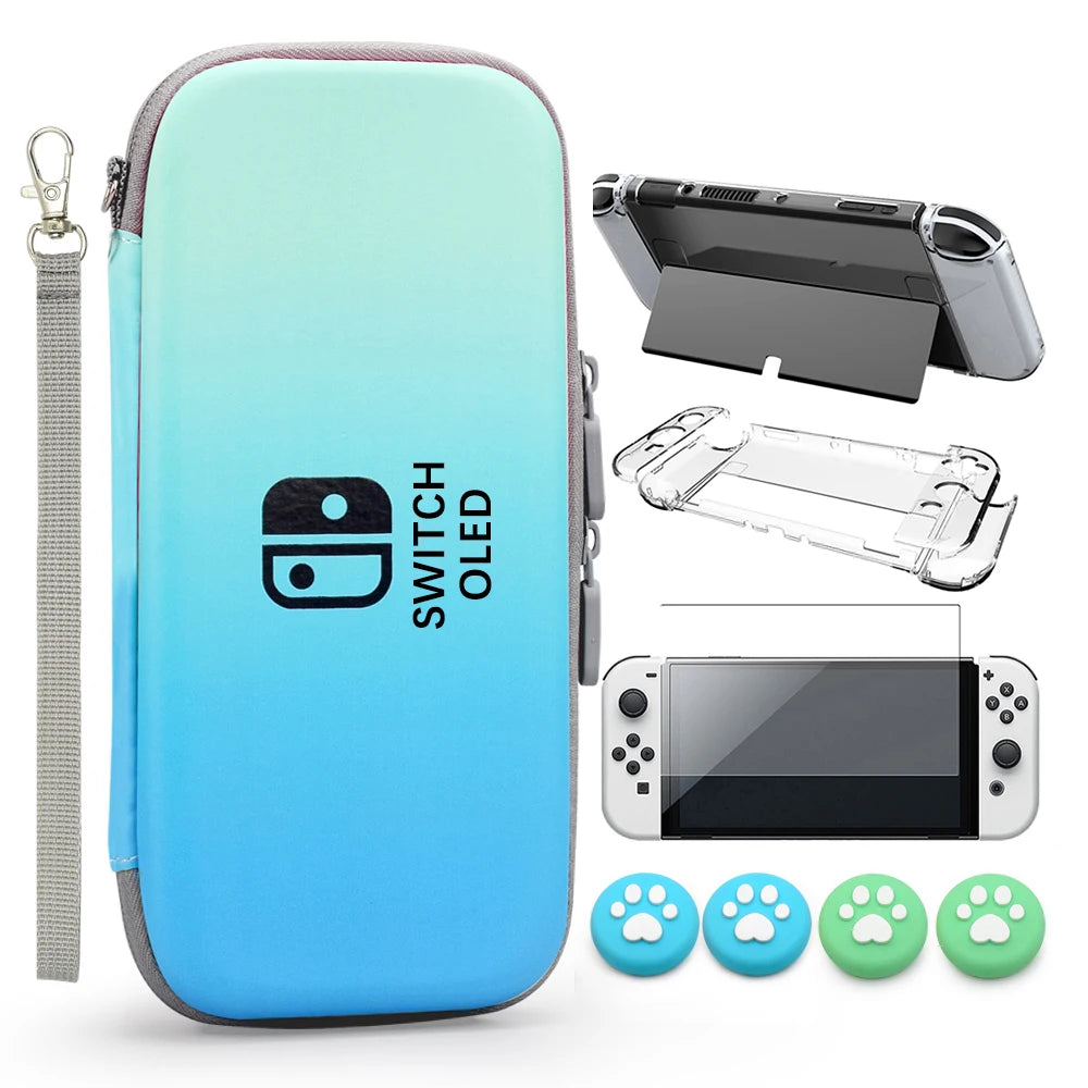 PU Waterproof Console Box PC Hard Shell Cover Case Joycon Protective Case For Nintendo Switch Oled Game Accessories Storage Bag