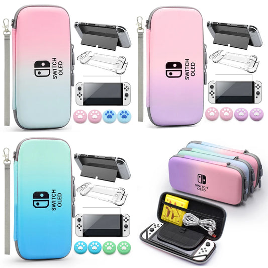 PU Waterproof Console Box PC Hard Shell Cover Case Joycon Protective Case For Nintendo Switch Oled Game Accessories Storage Bag