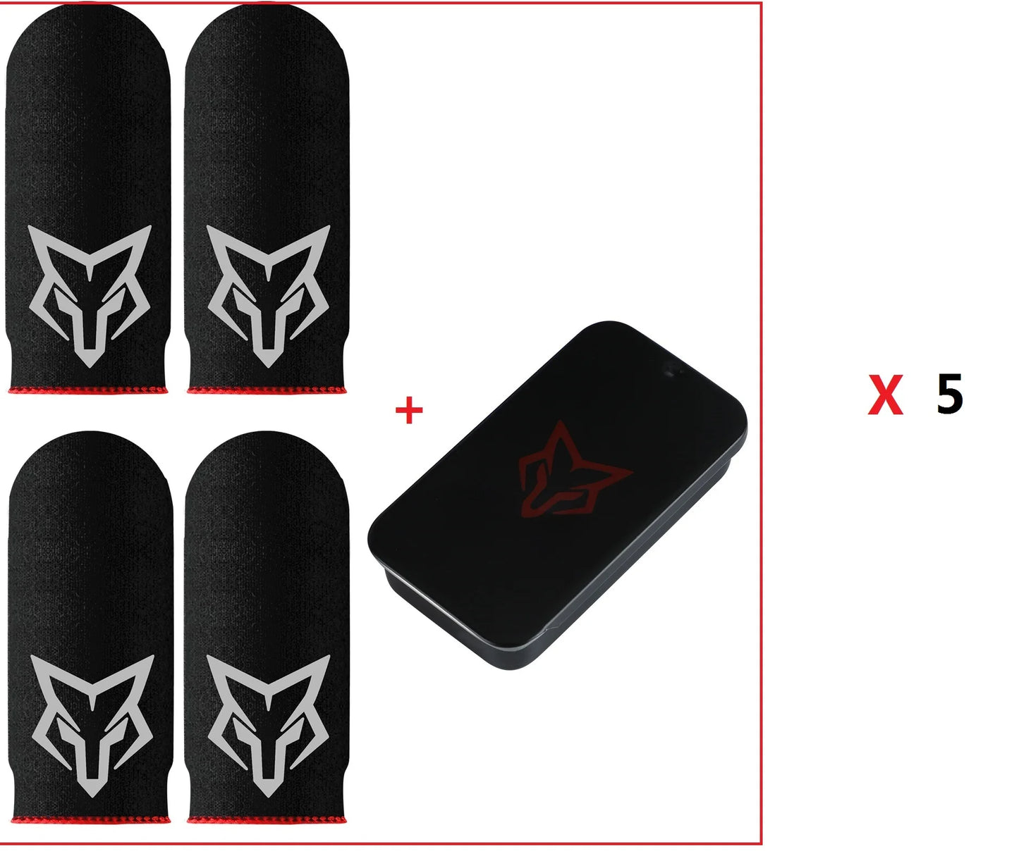 Pubg Gaming Sarafox V6 Finger Sleeve Flexible Glass Fiber Finger Gloves for pubg thumb sleeves