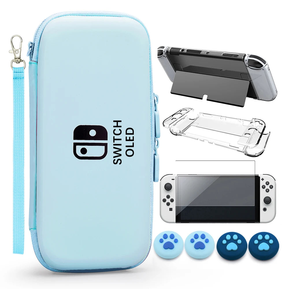 PU Waterproof Console Box PC Hard Shell Cover Case Joycon Protective Case For Nintendo Switch Oled Game Accessories Storage Bag