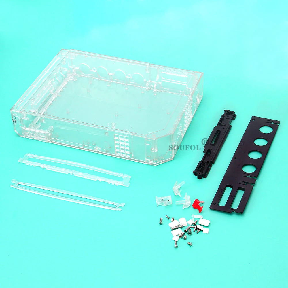 Black White Blue Transparent Color Full Set Housing Case Cover Replacement for Wii Accessories Game Console with Retail Package