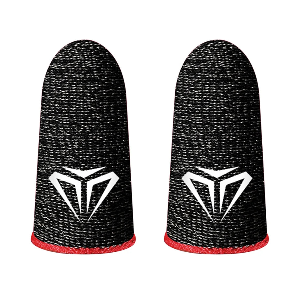 2pcs Finger Cover Breathable Game Controller Finger Sleeve For Pubg Sweat Proof Non-Scratch Touch Screen Gaming Thumb Gloves