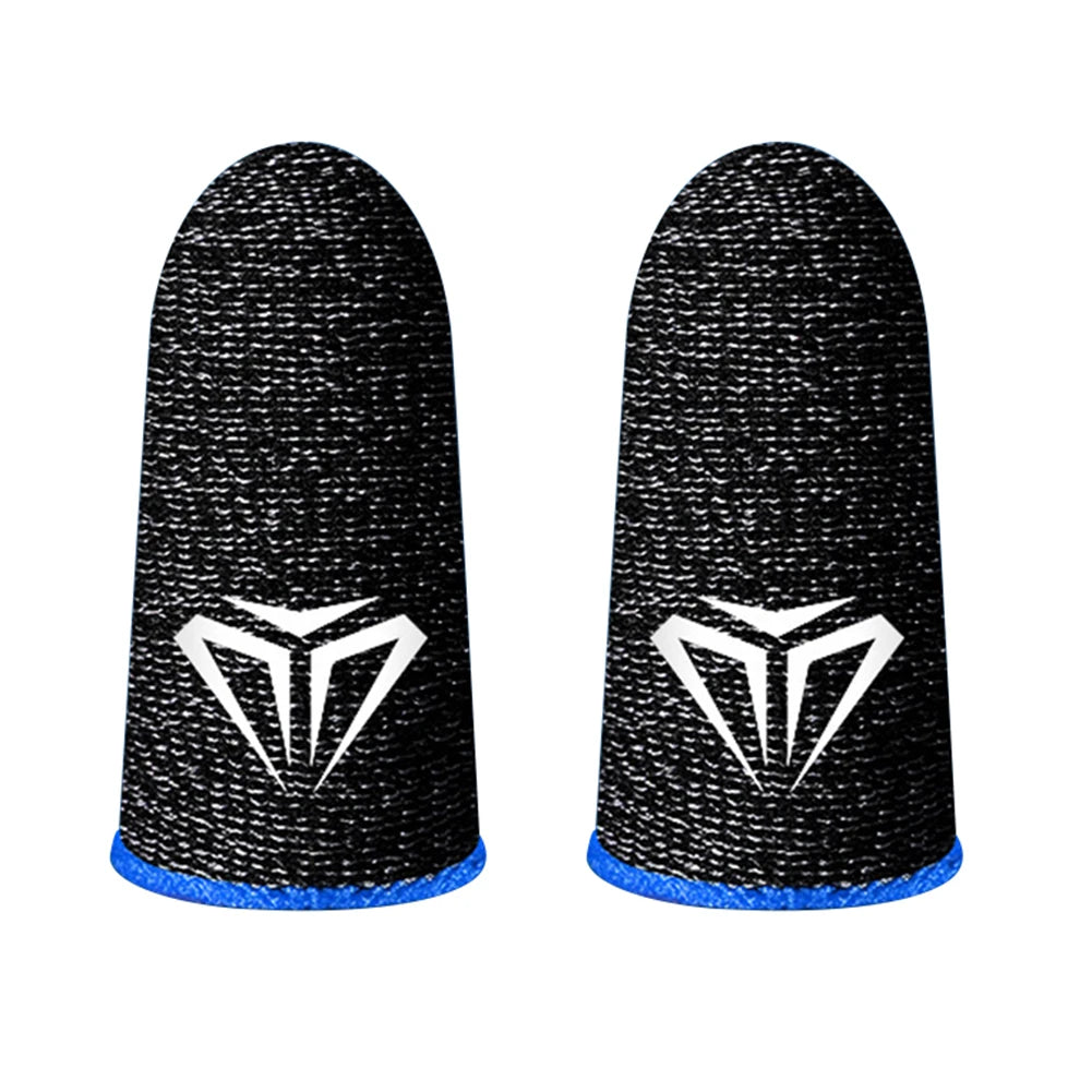 2pcs Finger Cover Breathable Game Controller Finger Sleeve For Pubg Sweat Proof Non-Scratch Touch Screen Gaming Thumb Gloves